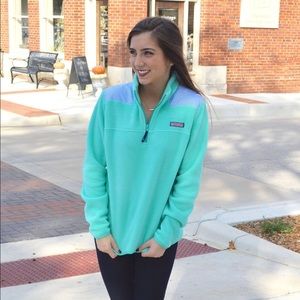 Womens vineyard vines fleece shep shirt